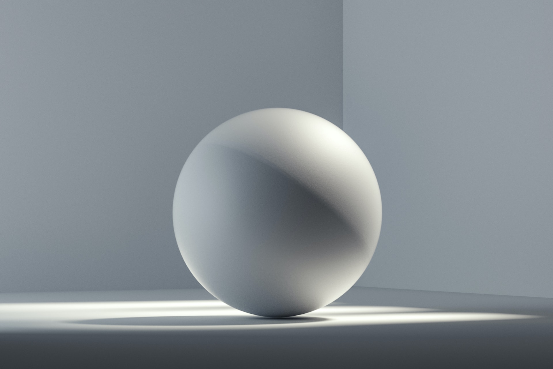 minimalist wallpaper of a sphere